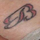 B Hip Tattoo