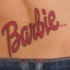 Barbie Logo Tattoo