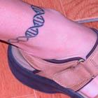 DNA Ankle Tattoo