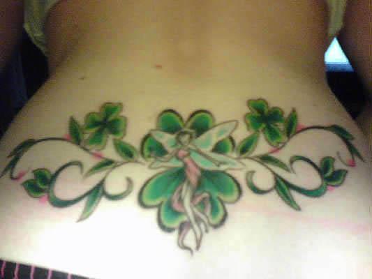 Irish Clover Fairy tattoo Irish Clover Fairy Tattoo