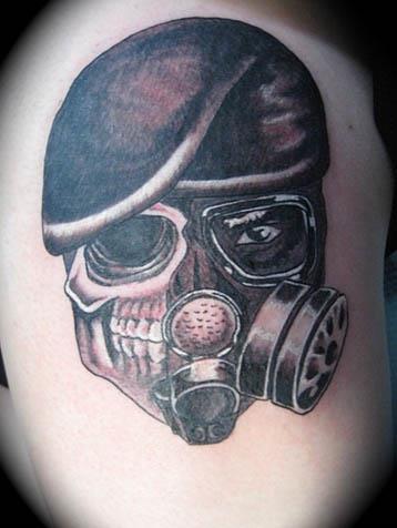 gas mask skull tattoo Gas Mask Skull Tattoo