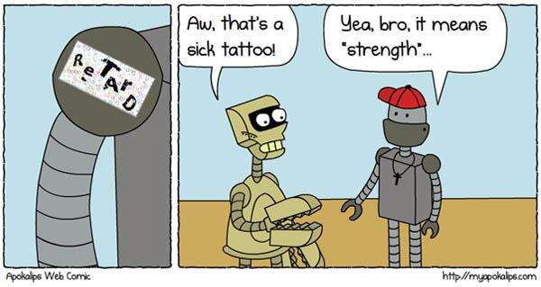 prove youre human robot tattoo Prove Youre Human