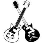 Comedy and Tradegy Guitars by Jen Chappell