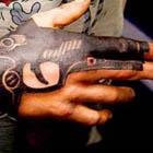 Handgun Hand Tattoo