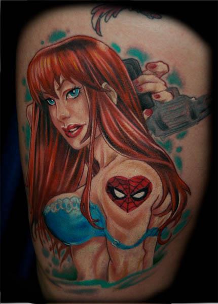 spiderman mary jane tattoo Spiderman Mary Jane Tattoo