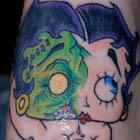 Zombie Betty Boop Tattoo