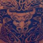 Bull With Celtic Knots and Wings