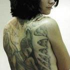 Beautiful Angel Back Tattoo