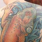 Iguana Back Tattoo