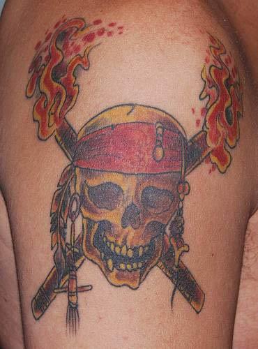 pirate skull tattoo Pirate Skull Tattoo