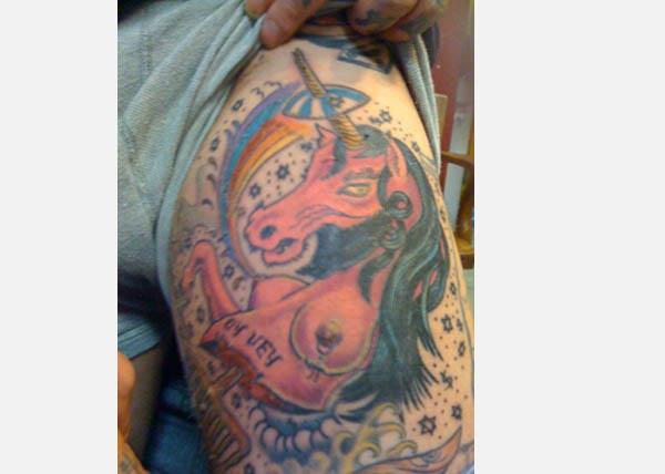 Jewnicorn Tattoo Unbelievably Weird Unicorn Tattoos