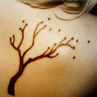 Black Tree Shoulder Tattoo