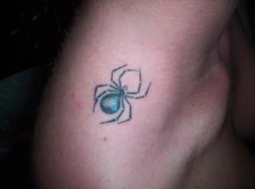 blue spider tattoo Blue Spider Tattoo