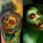 Furiae Zombie Girl Tattoo