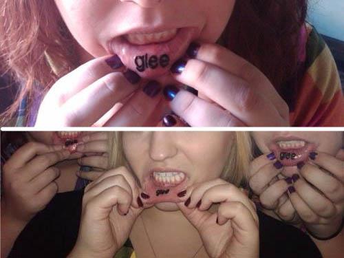 glee lip tattoo Glee Lip Tattoos