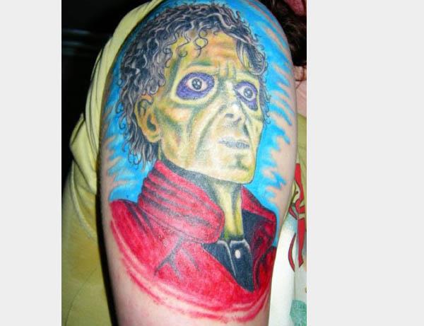 michael jackson thriller zombie tattoo 80s Tattoos That Are Totally Rad
