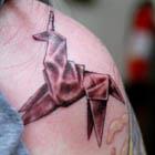 Origami Unicorn Tattoo