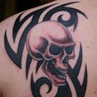 tribal skull tattoo th Tattoo Spots