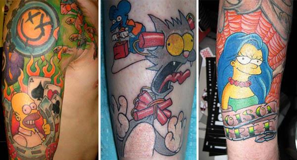 20 Simpsons Tattoos Celebrate 20 Years of The Simpsons with 20 Tattoos