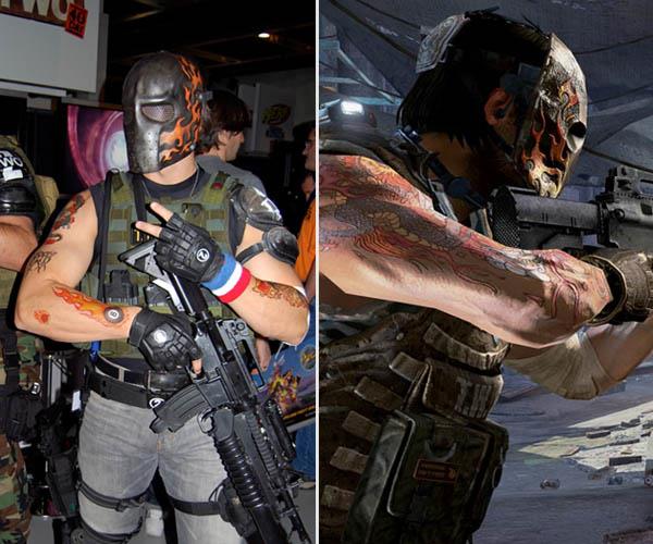 Army of Two Salem Tattoos iat Video Game Characters with Cool Tattoos