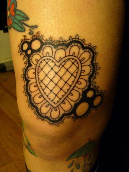 Kukula Lace Heart Tattoo Kukula Lace Heart Tattoo