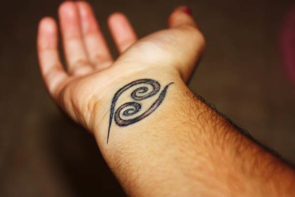 cancer zodiac wrist tattoo Cancer Zodiac Wrist Tattoo