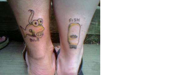 fishbulb tattoos Celebrate 20 Years of The Simpsons with 20 Tattoos