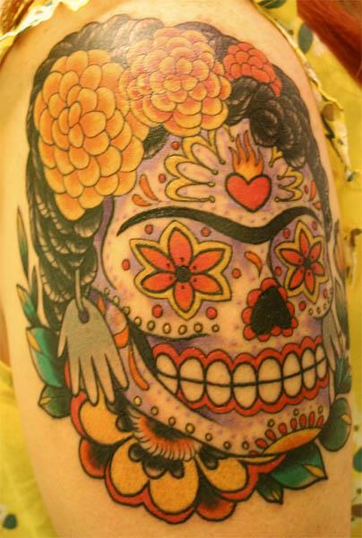 frida kahlo sugar skull tattoo Frida Kahlo Sugar Skull Tattoo