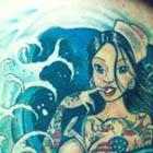 Nauty Nautical Pinup Girl Tattoo (NSFW)