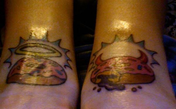 soul donut tattoo Celebrate 20 Years of The Simpsons with 20 Tattoos
