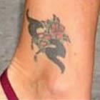 Kelly Ripa Flower Ankle Tattoo