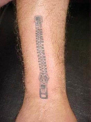zipper arm tattoo Zipper Tattoo