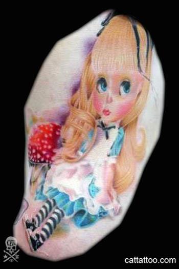 alice in wonderland doll tattoo Ink in Wonderland: 25 Mad Alice in Wonderland Tattoos