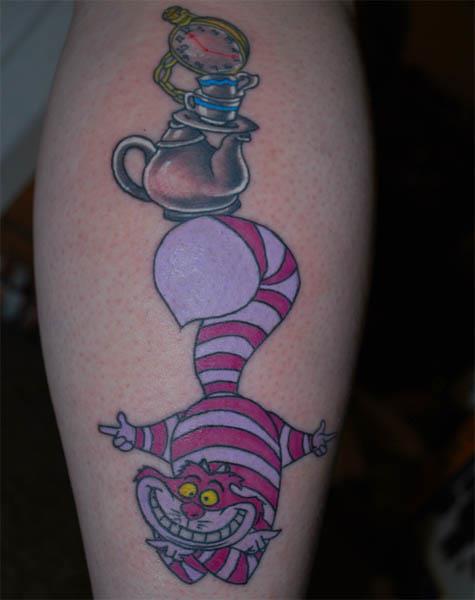 disney cheshire cat which way tattoo Ink in Wonderland: 25 Mad Alice in Wonderland Tattoos