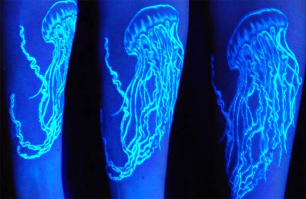 uv jellyfish tattoo UV Jellyfish Tattoo