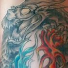 Fire & Water Dragon Tattoo