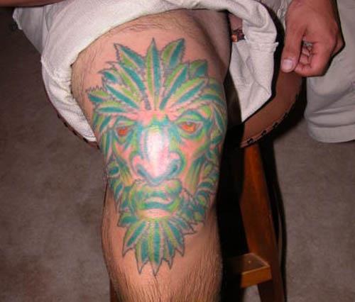 marijuana man tattoo Youd Have to Be High To Get These Tattoos