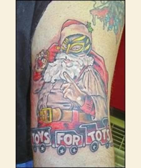 Toys for Tots Tattoo 17 Christmas Tattoos That You Have To See