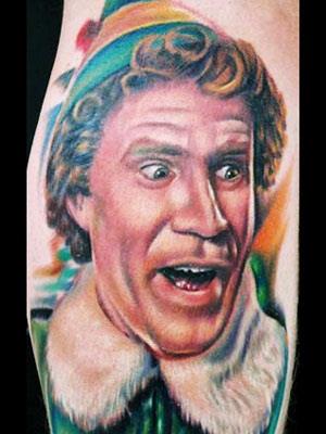 Will Ferrell in Elf 17 Christmas Tattoos That You Have To See